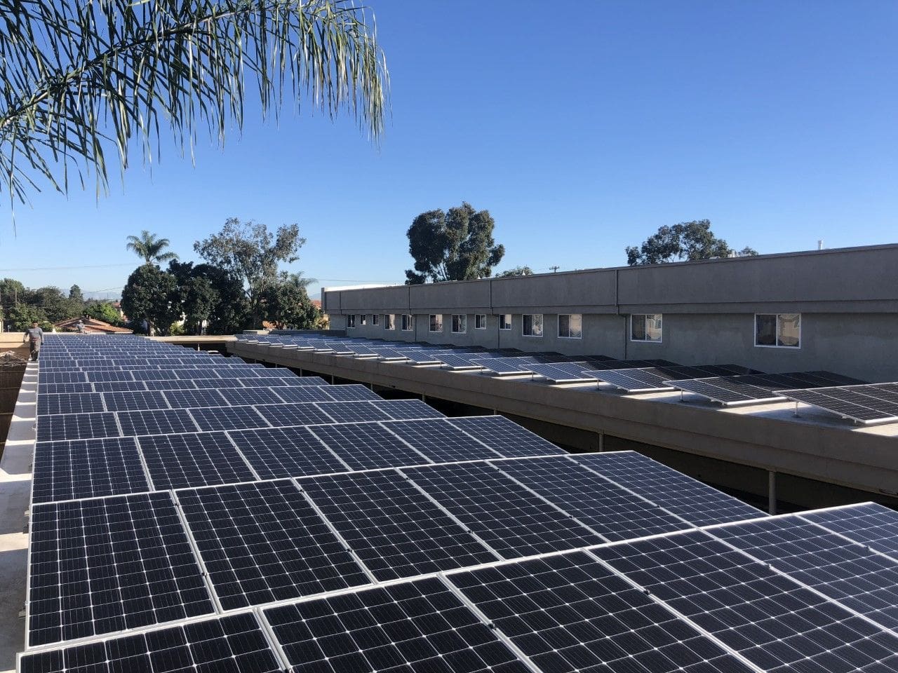 Expansive hilltop estate with extensive solar array integration