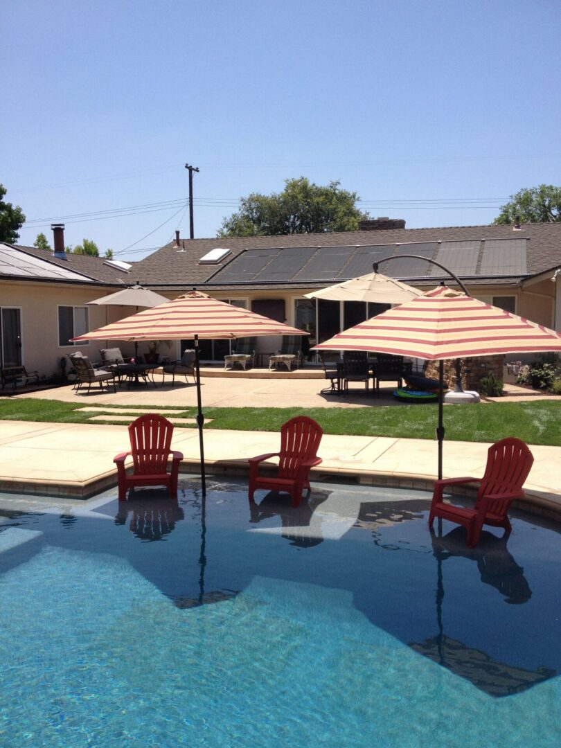 Residential solar pool heating grid